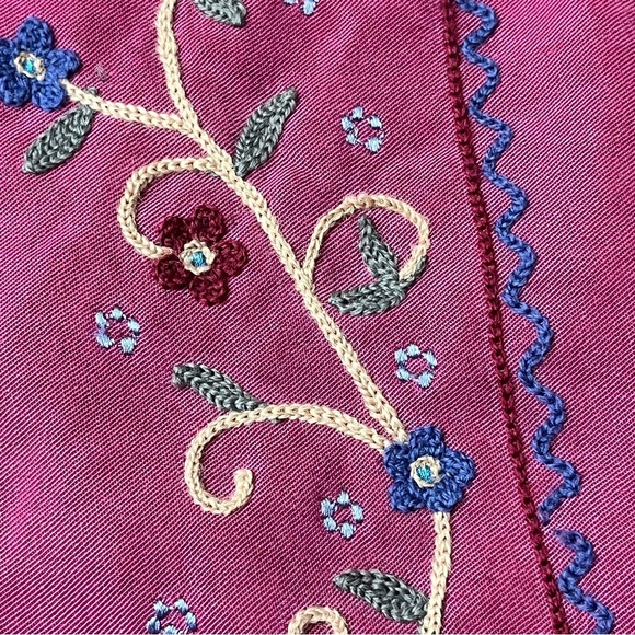 Vintage Y2k Amy K Su Purple Maxi Dress Teacher Grammacore Hippie Boho Artsy M - Picture 10 of 11